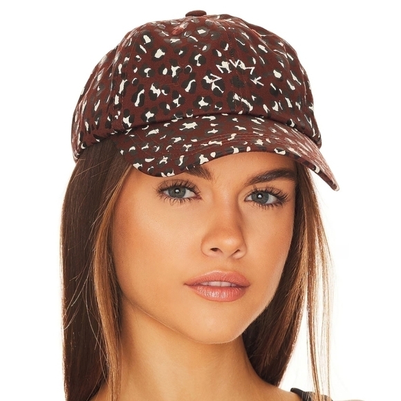 New Varley James Baseball Cap in Tort Leopard One Size New Without Tag - Picture 1 of 13